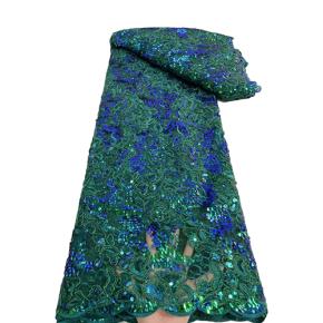 Fashion design African sequins net lace wedding party RZ1415