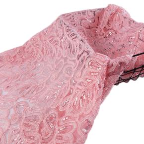 Sequins Bone Rope Lace Embroidery Mesh Fabric HF505